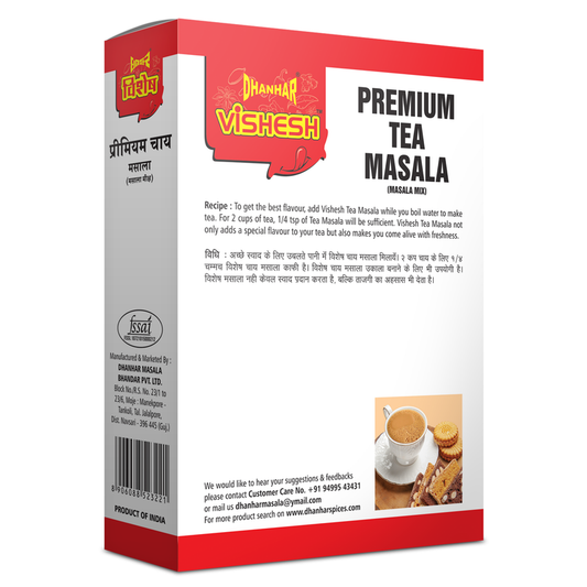 Premium Tea Masala box back